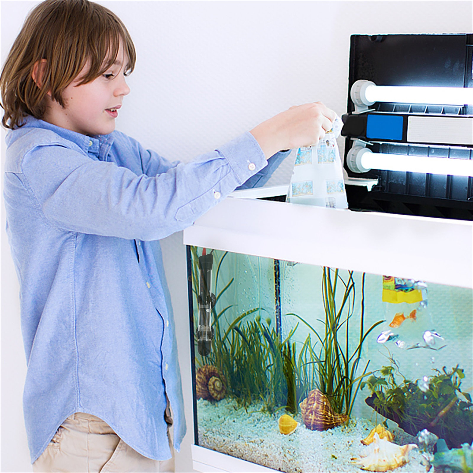 Fish Tank Heater - Radiateur pour aquarium 50W, tige chauffante