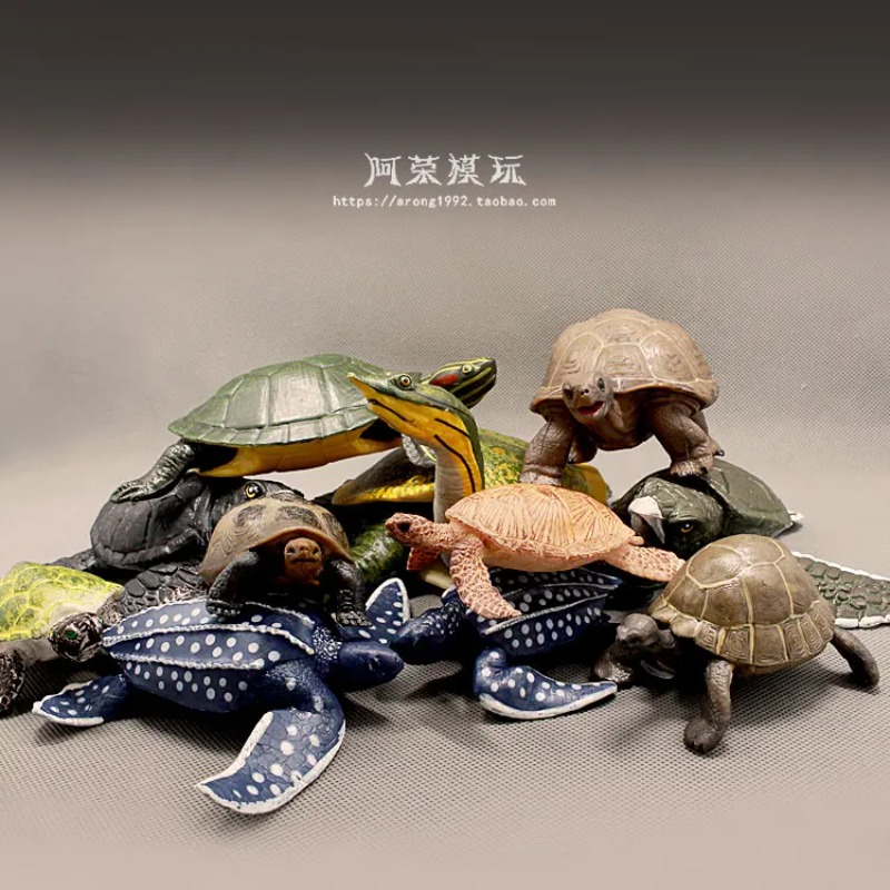 Aquarium Decor - Cuirback tortue aux oreilles rouges terre