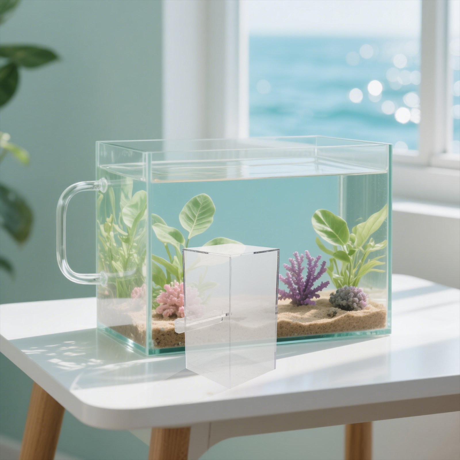 Aquarium Fish Betta - Aquarium suspendu à pression négative, réservoir
