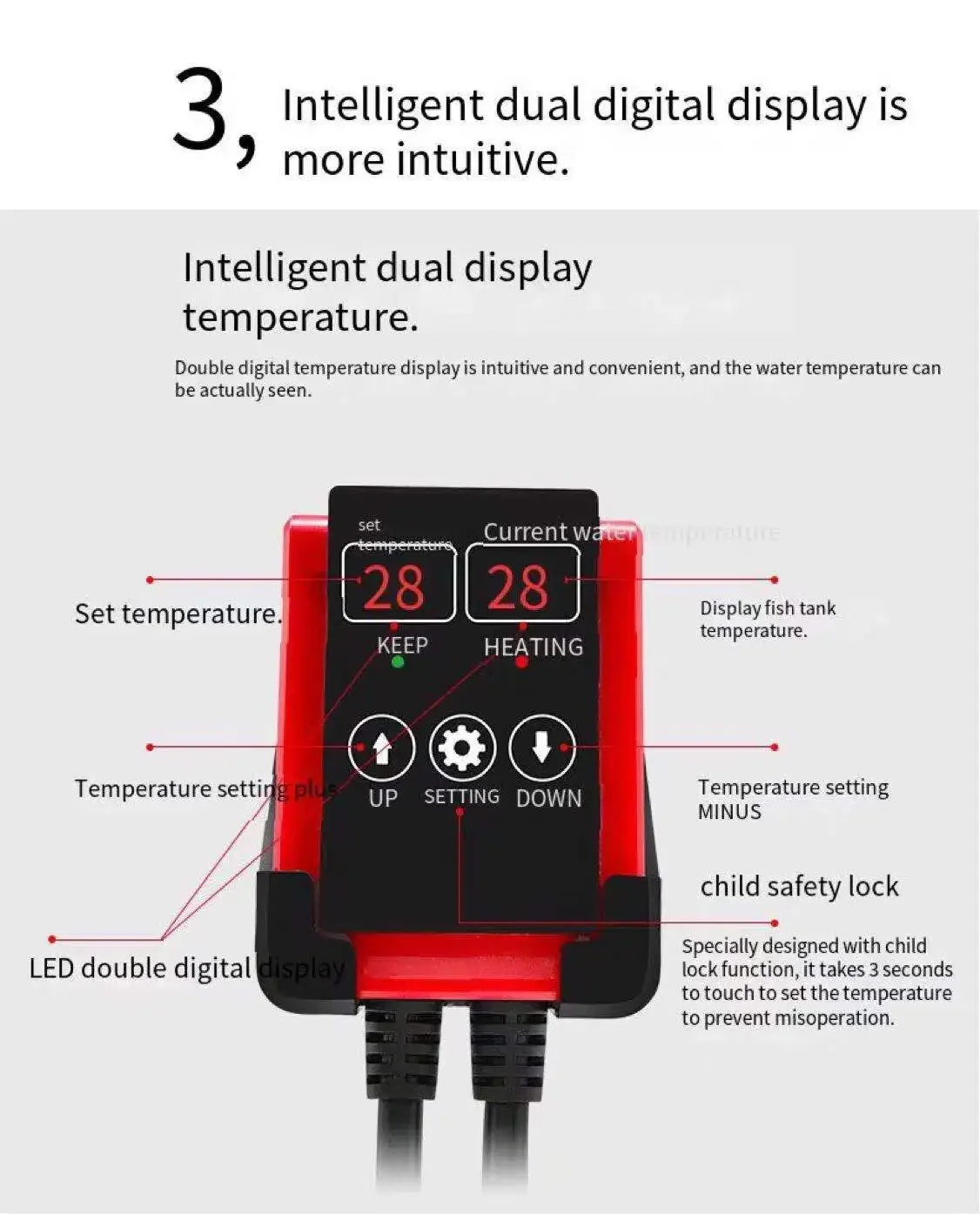 Chauffage Submersible pour Aqu - Fish Tank Heater avis et prix