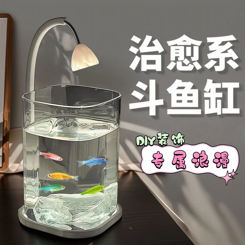 Mini Aquarium de bureau en ver - Betta Fish Tank avis et prix