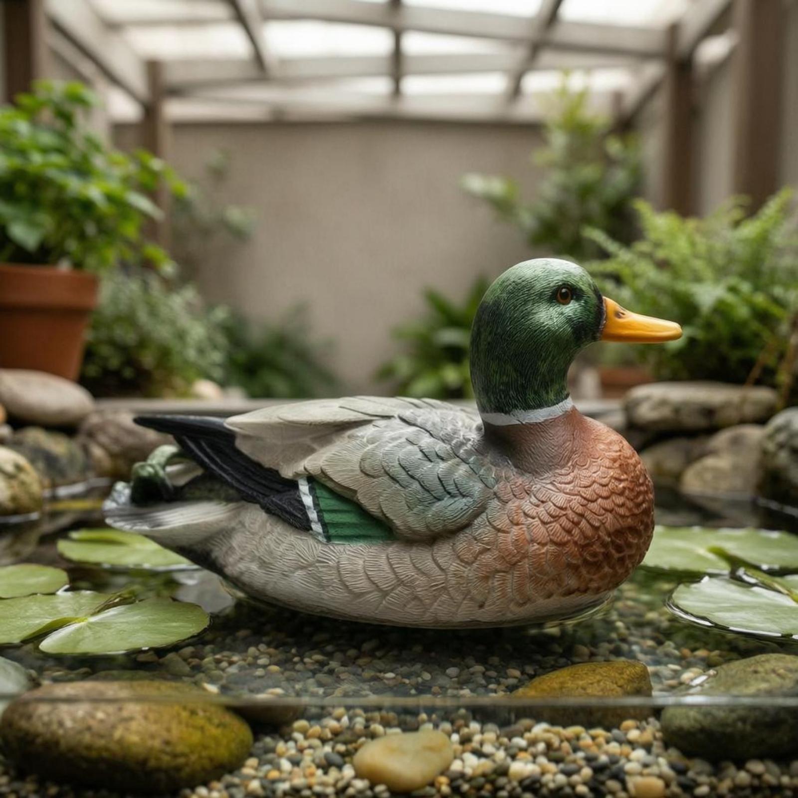 Figurine de canard en résine,  - Aquarium Decor avis et prix