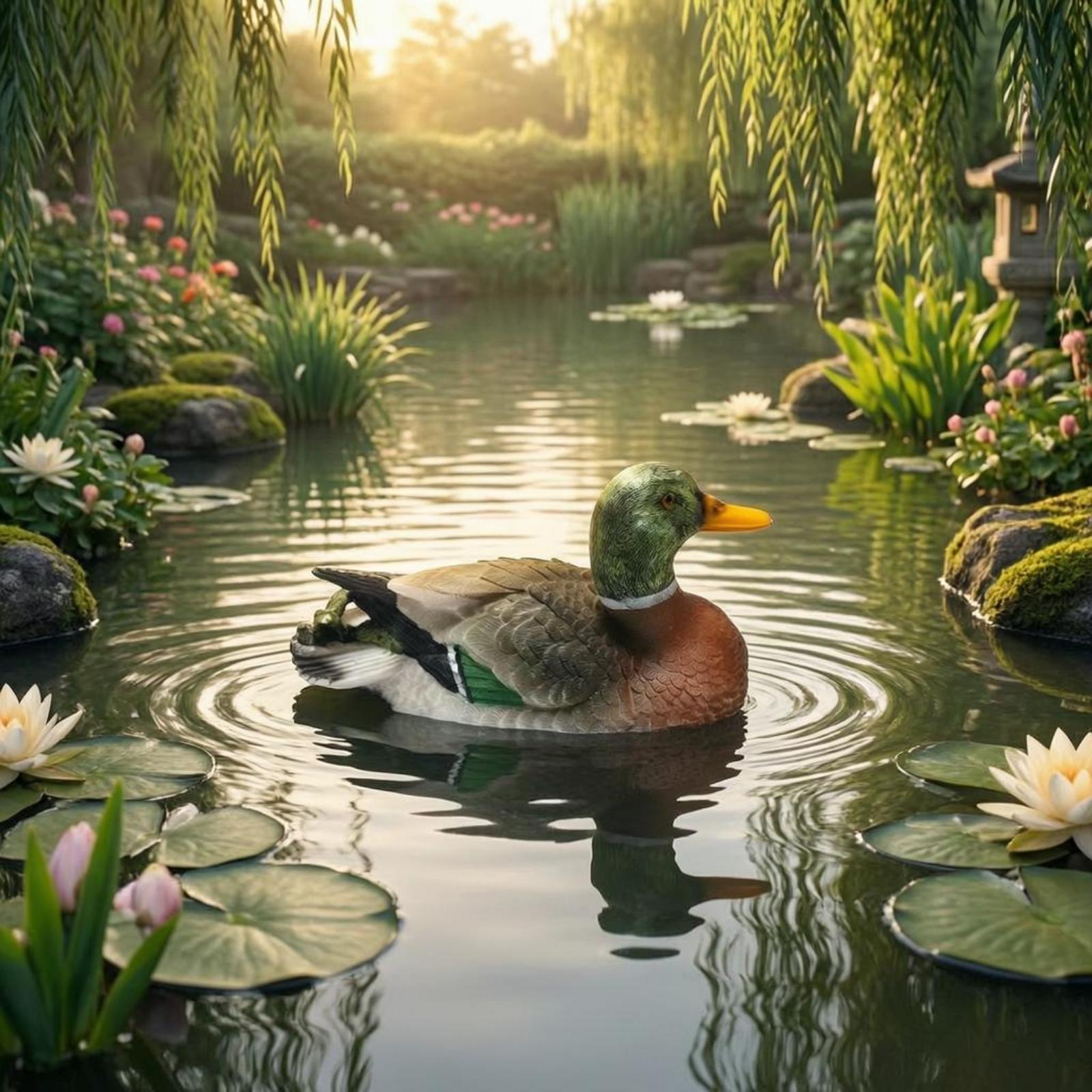Figurine de canard en résine,  - Aquarium Decor avis et prix