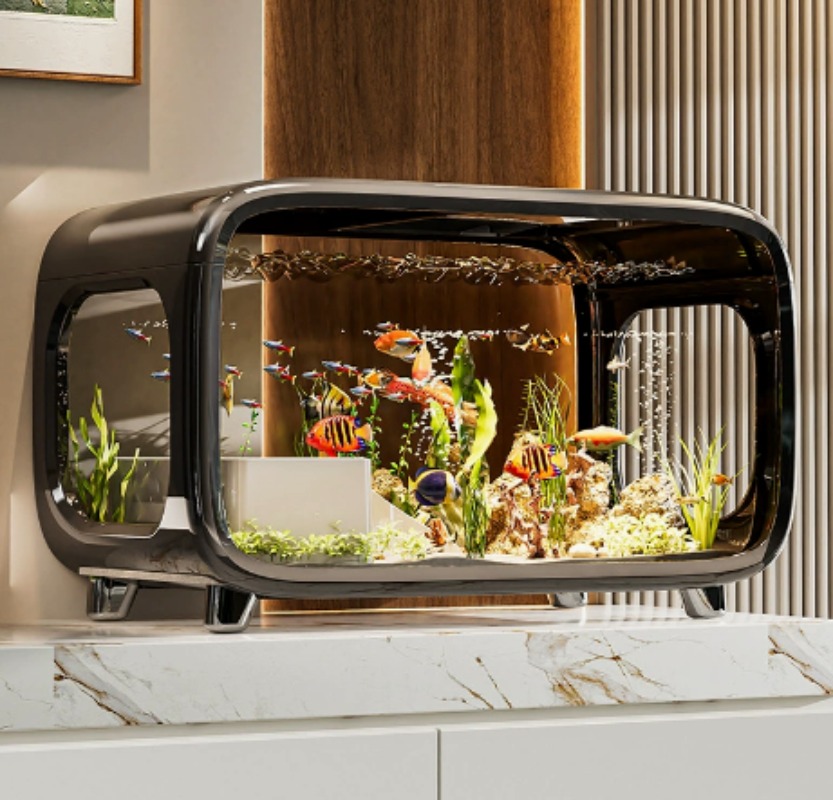 Aquarium écologique transparen - Fish Aquarium Home avis et prix